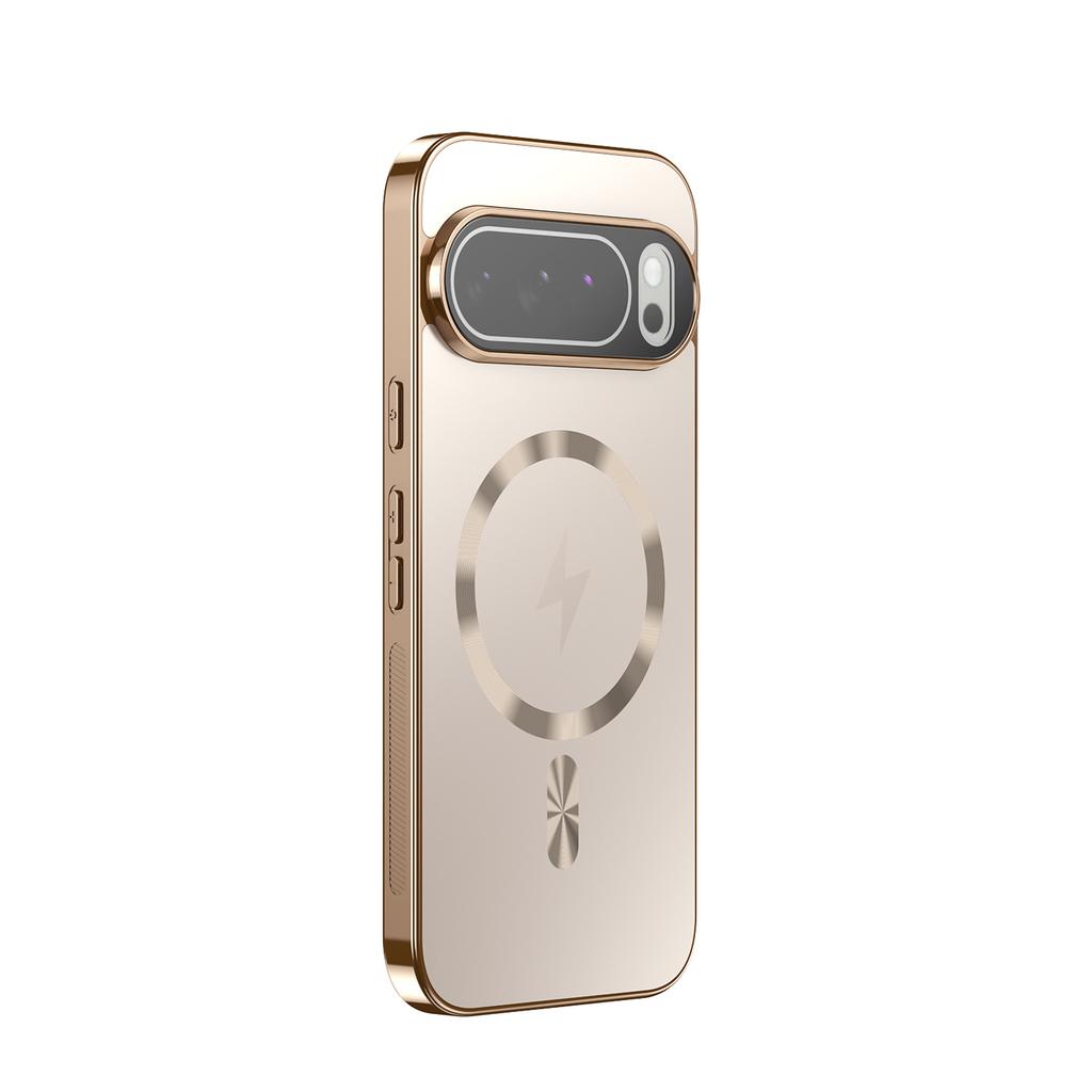 Applicable Pixel11ProXL electroplated wire lightning magnetic mobile phone case Google Pixel10Pro anti-drop protective case