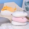 Little Lamb Q-shaped Pillow Cat Pillow Pink Bunny Plush Doll Girl Sleeping in Bed Children's Birthday Gift