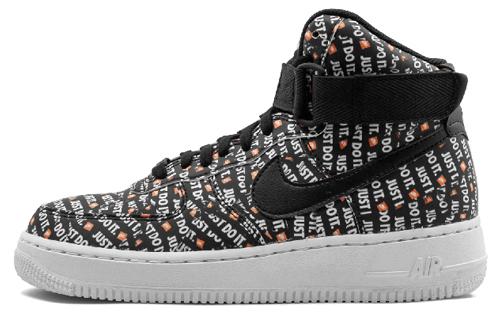 Nike Air Force 1 High Just Do It Pack Schwarz Damen ao5138-001 35.5 black