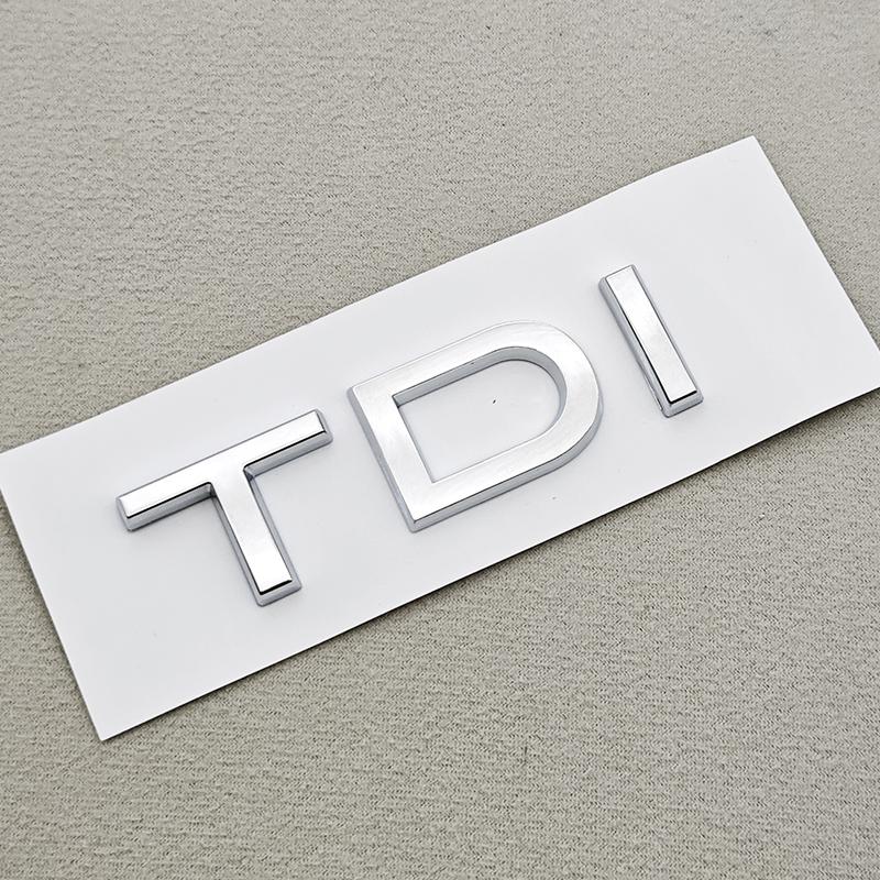 3D ABS Chrome Black Car Letters Rear Trunk Badge Sticker Logo 3.2 3.6 TDI Emblem Decals For Audi 3.2 3.6 TDI Auto Accessories