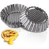 20 Pieces Mini Quiche Mold, Egg Tart Mold, Tartlet Mold, Non-stick And Heat Resistant Reusable Tumbler, For Baking Pies, Muffins And Cupcakes, Silver