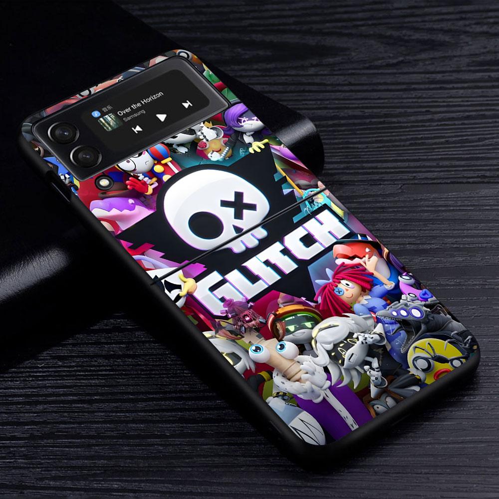 

The Amazing Digital Circus Jax Case for Samsung Galaxy Z Flip4 Flip3 5G PC Hard Phone Shell Z Flip 4 3 Black Zflip4 Zflip3 Cover Samsung Z Flip3 5G