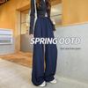 Ice Silk Wide-Leg Women's Summer Pants 2026 - Lightweight, Wrinkle-Resistant Cotton with High-End Drape Design.