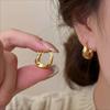 Chunky Round Circle Drop Earrings for Women Minimalist Irregular Hoop Earrings Fashion Jewelry Party Gifts
