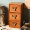 Armoire de rangement vintage à plusieurs niveaux Armoire de rangement avec tiroirs en bois Organiseurs de tiroirs de bureau Organiseurs de tiroirs pour accessoires de bijoux
