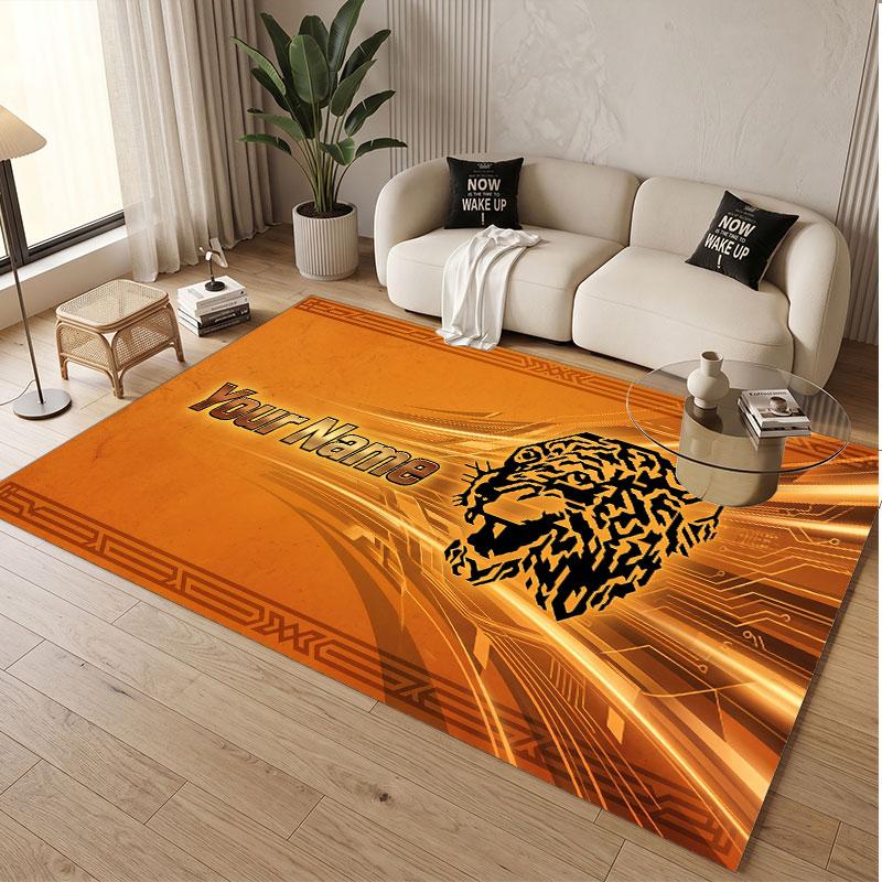 Custom Rug Hull FC Pattern Print Name Text Soft Non‑Slip Floor Carpet for Home Indoor Decoration