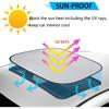 2Pcs Foldable Sunroof Shade Sunshade Heat Isolate Fit For Mini Cooper, Clubman & Countryman R56 All Years Black