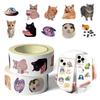 50-500PCS Cute Cat Meme Stickers Roll Trendy Kitten Stickers for Laptop Water Bottle Skateboard Phone Luggage Kids Adult Gift
