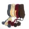 Y2k Women Plush Ear Cover Windproof Laced-Up Bib Comfortable Outdoor Anti-cold Earflap Autumn