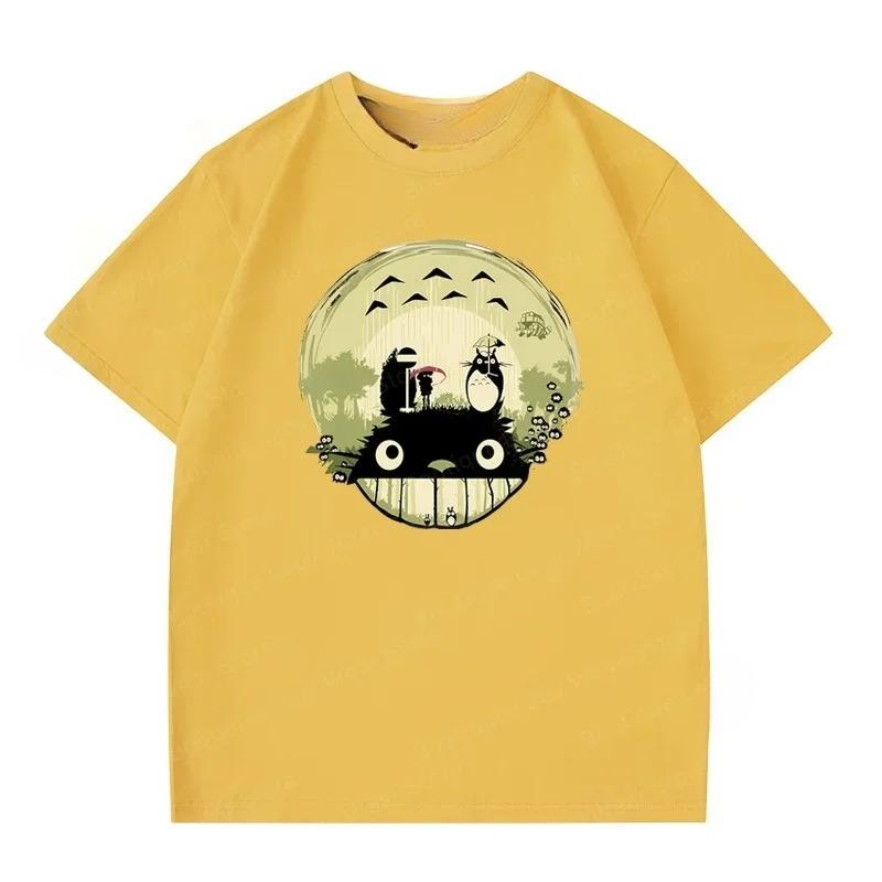 

Міядзакі Тоторо Літній Модний Бренд Жіноча Футболка З Коротким Рукавом Короткий Рукав Стиль Y2K Парна Жіноча Футболка 3XL