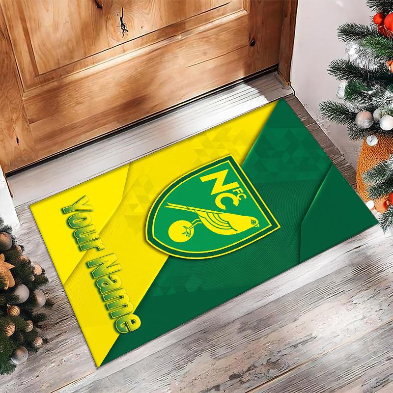 Norwich City Printed Crystal Velvet Rug Non‑Slip Crystal Velvet Carpet For Sofa Bedroom Indoor Home Decoration