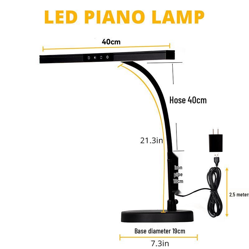 Super Bright Floor Piano Lamp - Eye Protection for Students and Children
