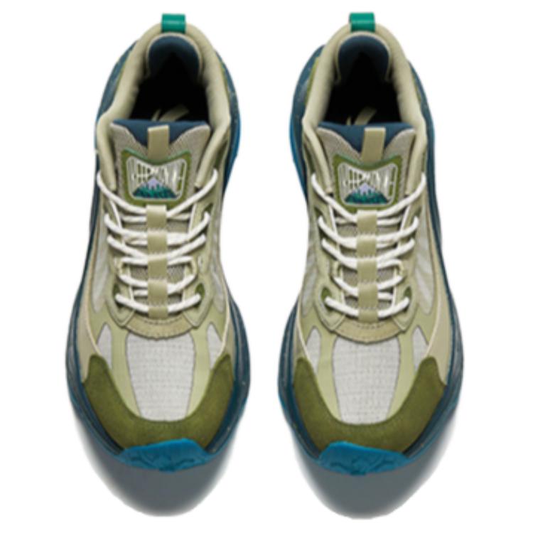 Anta Mountain Crossing Pro Comfortable Versatile Wear-Resistant Low-Top Casual Shoes Men Casual Shoes Green Blue 112428864-4