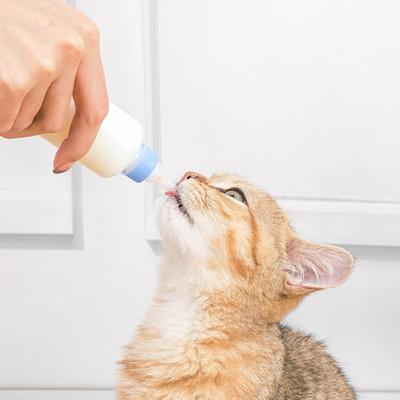 1Set Puppy Milk Feeder with Replacement Nipples Puppy Feeding Bottles for Small Animals Newborn Dog and Cat Nursing Supplies