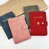 New Multifunctional Clasp Passport Wallet PU Leather Multi-card Bank Card Holder Fashion Gilded Airplane Logo Passport Cover Cas