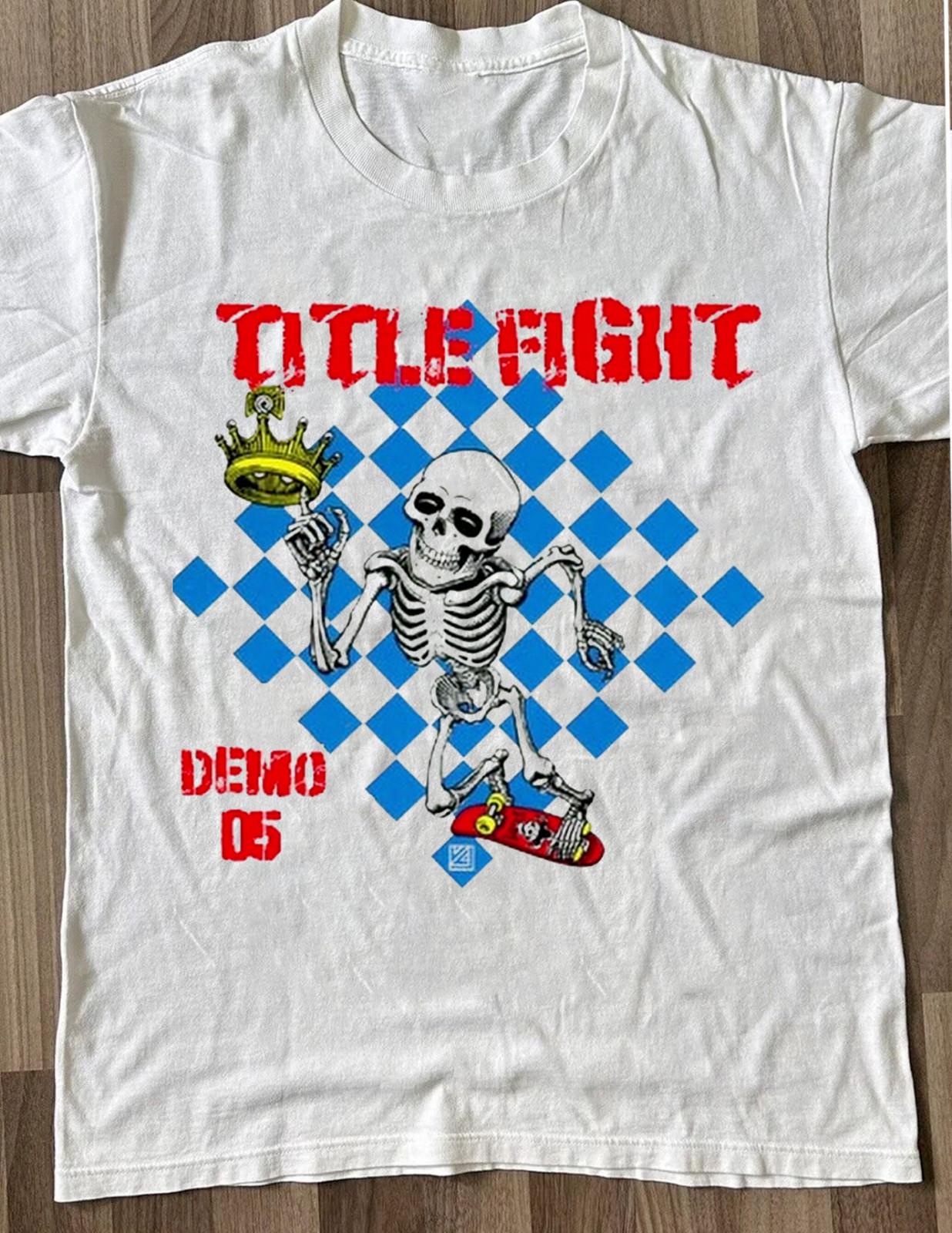 Vtg Title Fight Demo 05 Band Cotton White Full Size Shirt JU244 XXXXL