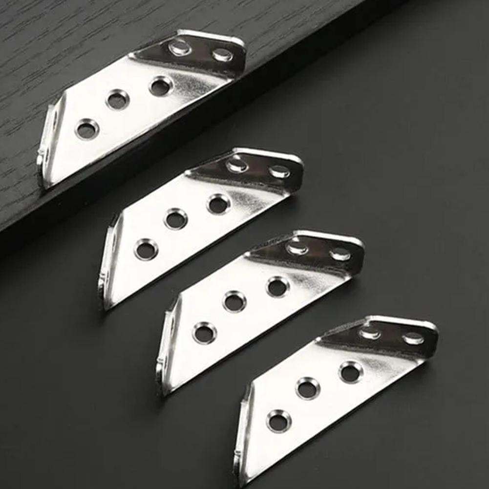 Universal Furniture Corner Connector Corner Code Fastener Multifunctional Triangular Furniture Support Heavy Duty for Furniture