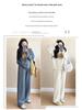 Maternity 2025 Spring/Autumn Outdoor Fashion Dark Grey Sweatshirt & Trousers Set