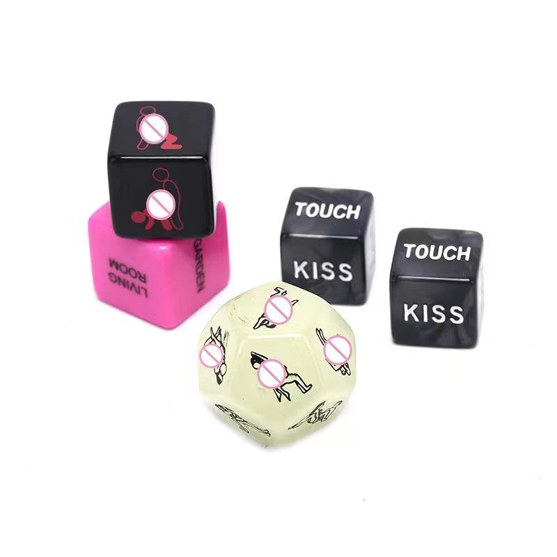 12-Sided Luminous Intimate Dice Set: Foreplay & Position Options for Couples