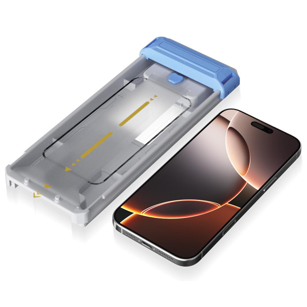RURIHAI For iPhone 16 Tempered Glass Film 3D Cold Carving Screen Protector with Dust Remover
