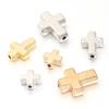 50-100pcs/lot Gold Silver Color CCB Cross Beads Plastic Loose Spacer Beads For Jewelry Making DIY Bracelet Necklace Accessories