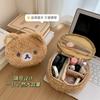 Pelúcias Estojo de Maquiagem Urso Relaxado de Anime Bolsa de Cosméticos Bolsa Organizadora de Joias para Mulheres Organizador para Meninas Bolsas de Mão Presente