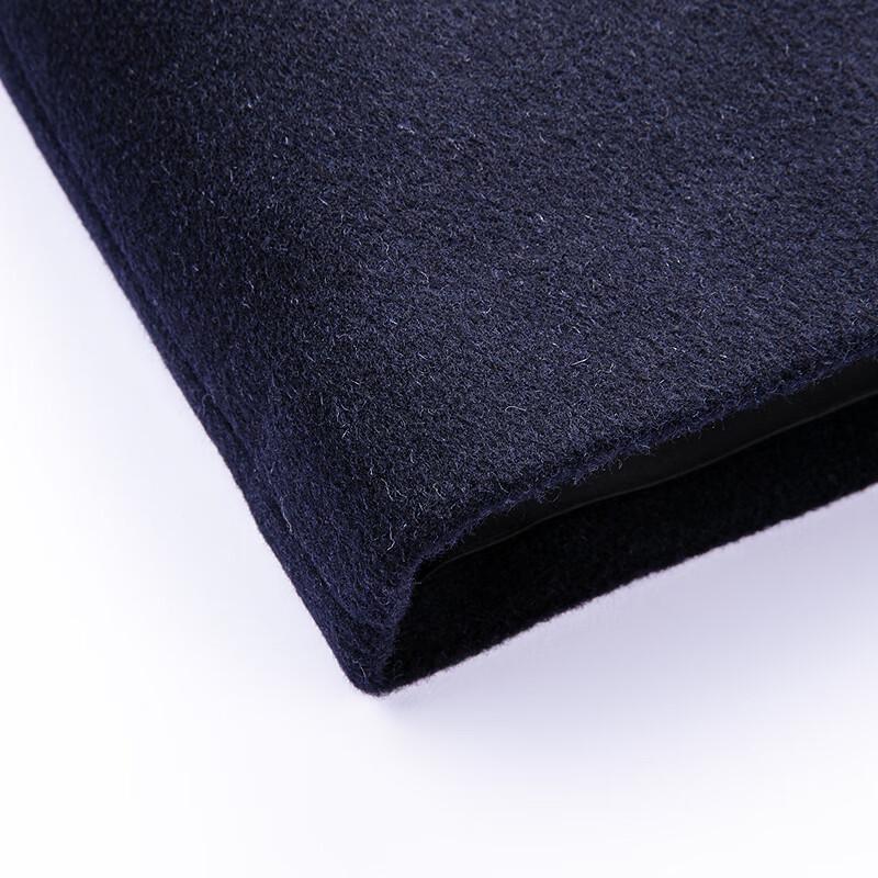 FAPAI Men's Merino Wool & Silk Blend Lapel Coat