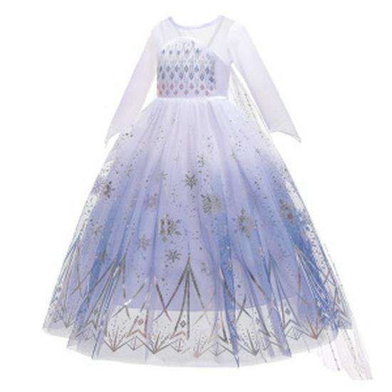Baby Girl's Feather Embroidery Princess Dress - First Birthday Party Outfit with Big Bow.