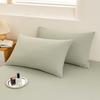 Class A pure cotton washed cotton yarn-dyed series single pillowcase solid color simple no bed sheet 48x74cm pillowcase