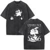 2026 Hot Sale Charli XCX Music Fashion Film Tour 2026 Vintage Washed T Shirt Men Women Summer Pop Music Fashion Oversized T-shirts Streetwear Top