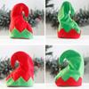 Plush Santa Cap Metal Bell Ornament Christmas Hat Cheerful Party Costume Cap  Christmas Party