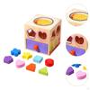 Montessori Shape Matching Toy Educational Baby Activity Cube for Sensory Exploration