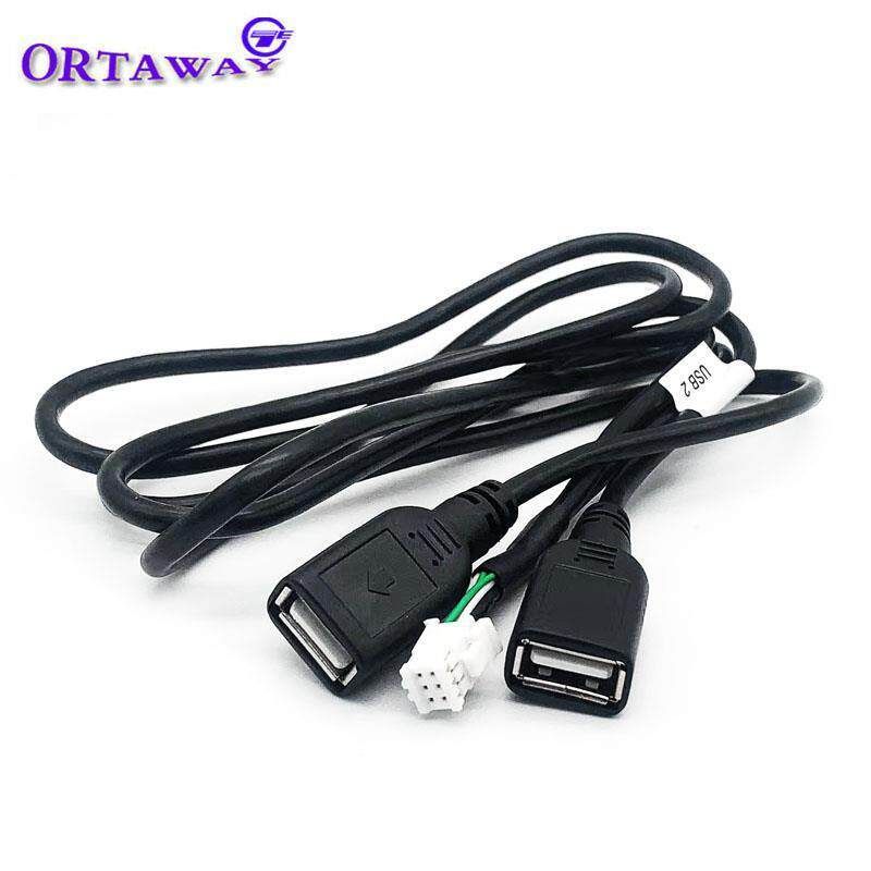 Car Dashboard Android Navigation System with Large Screen, Music USB Drive, Dash Cam, 6-Pin Dual USB Cable Harness 6P Dual USB Cable Harness