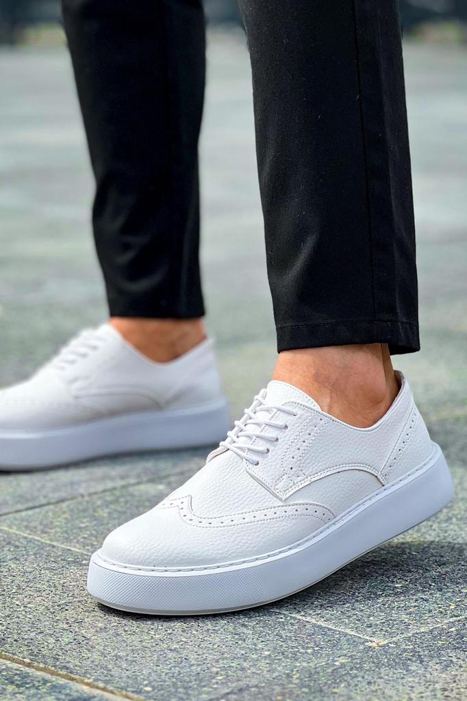 Chekich H New Collection CH149 Changer Over Herrenschuh Weiß Schwarz Braun Tan