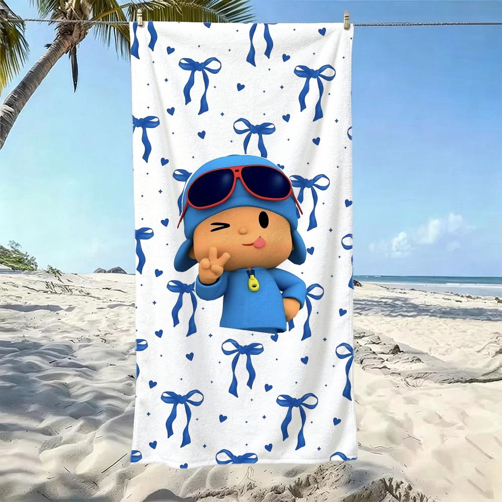 Cute P-PocoyoS Towel Five-Star Hotel Quality Eco-Friendly Ultra Soft Thick Towels & Beach Towels