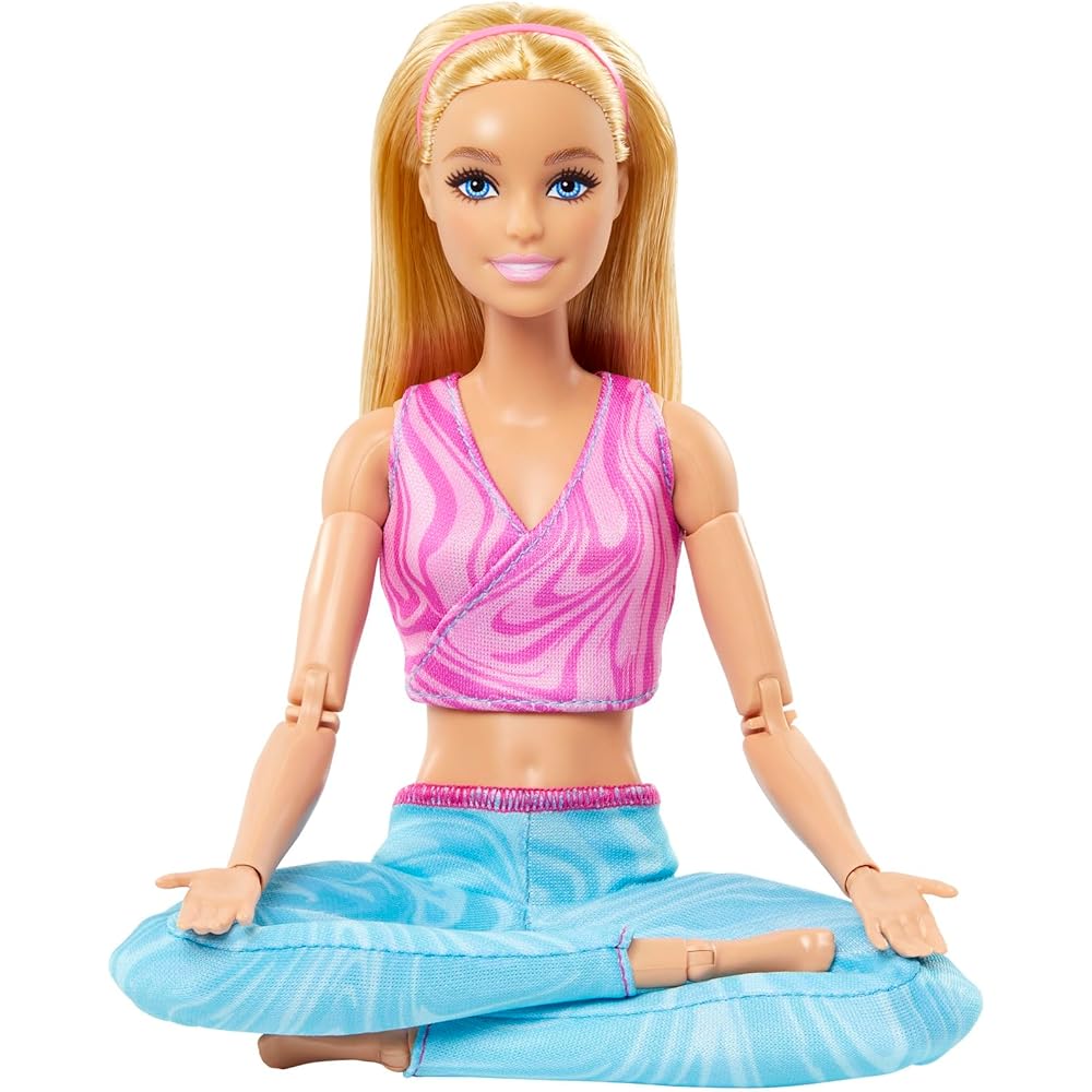 Barbie Cute Pose Doll House Pink Blue Dress-Up Doll for Ages 3 and Up