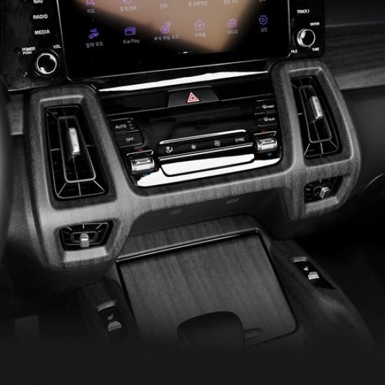 

ABS Central Air Vent Outlet Cover Trim For Kia Sorento LHD - Accessories Wood Grain Style