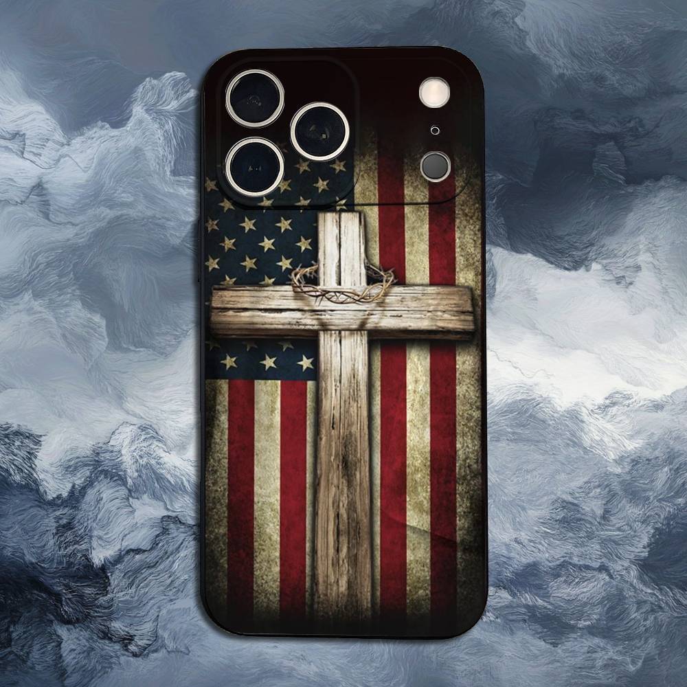 Americans Flag Great For iPhone 8,7,11,12,15,14,13,16,17,Plus,Pro Max,XS,X,XR,SE,Mini,Soft Silicone Black Case
