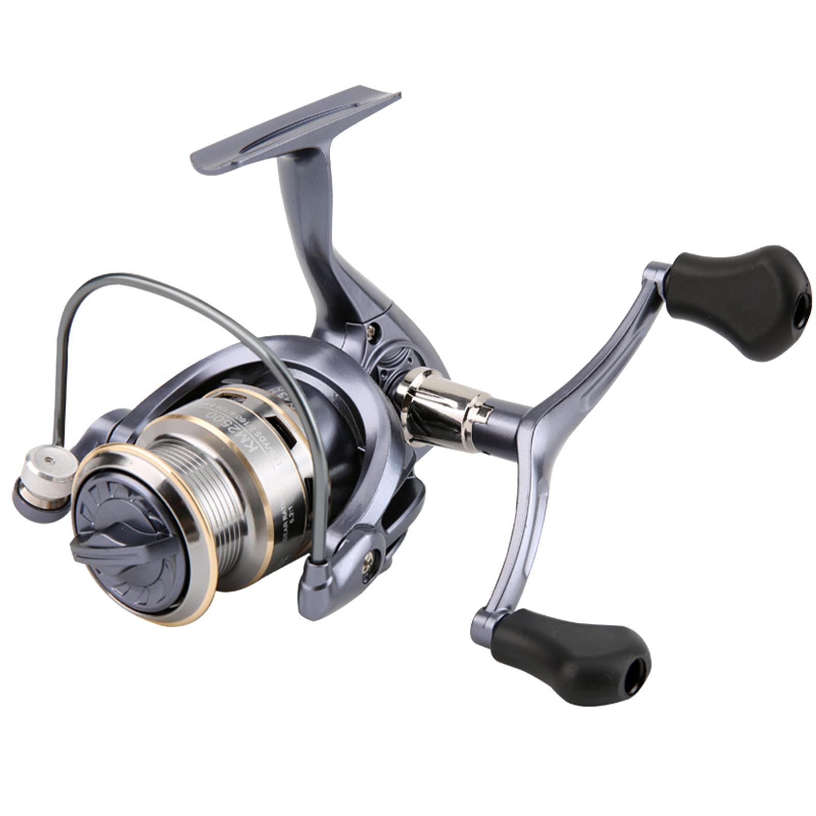 

Spinning Fishing Reel High Speed Ratio Double Handle Arm Metal Fishing Reel Accessories for Saltwater Freshwater KM3000