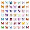50 Butterfly Stickers Notebook Skateboard Water Cup Decoration Cute Colorful Flower Butterfly Graffiti Stickers