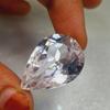 45 Ct Natural Ceylon Sapphire White Pear Shape CERTIFIED Loose Gemstone B547