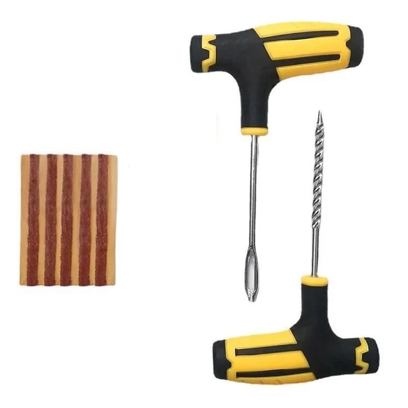 

Инструмент для ремонта шин автомобиля мотоцикла, набор для ремонта шин, набор шипов для бескамерных шин автомобиля, инструменты для заглушек для проколов шин с резиновой полоской