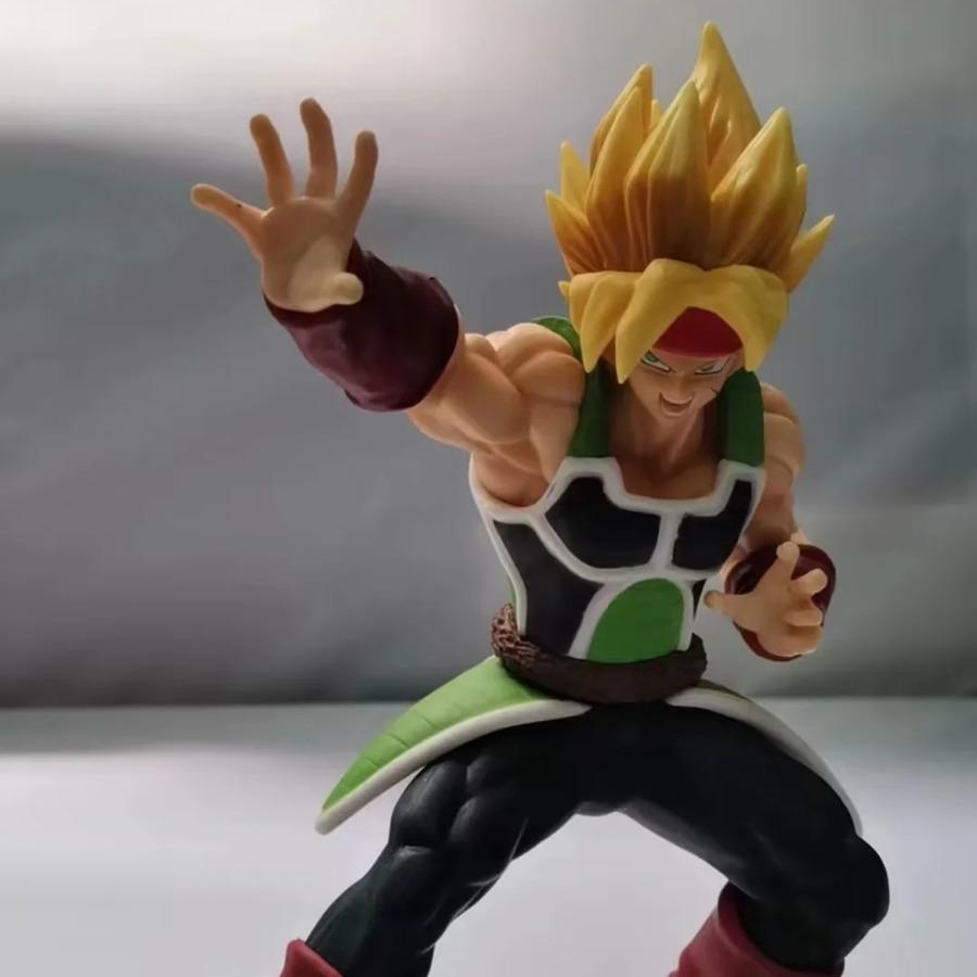 Anime Dragon Ball Z Figure 19cm Squatting Bardock Combat Form Collectible Super Saiyan Statue Model Toy Birthday Gift