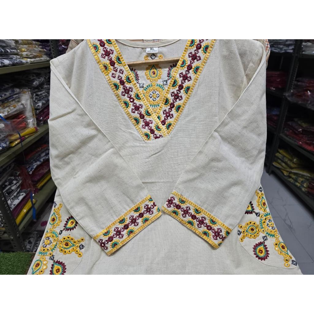 Women Cotton Flex Aline Kurti Pant Set Indian Bollywood Ethnic Kurta Cord Set