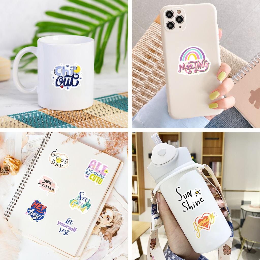 50 New ABA Graffiti Stickers Guitar Notebook Skateboard Helmet Decoration DIY Cartoon Waterproof Stickers