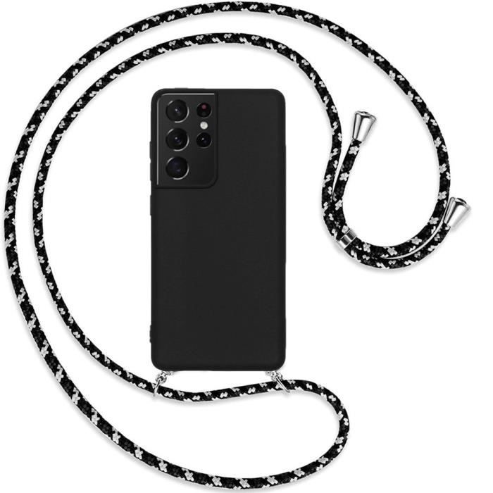 Coque de Protection pour Samsung Galaxy S21 Ultra - PROSHOP - Souple - Silicone Anti-Rayure - Noir