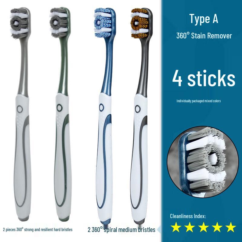 Bright Teeth 360° Stain Removal Adult Toothbrush
