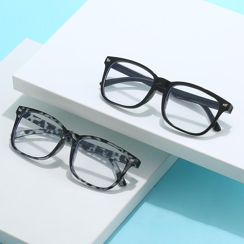Anti-Blue Glasses Flat Glasses Women'S Square Glasses Myopia Glasses Frames