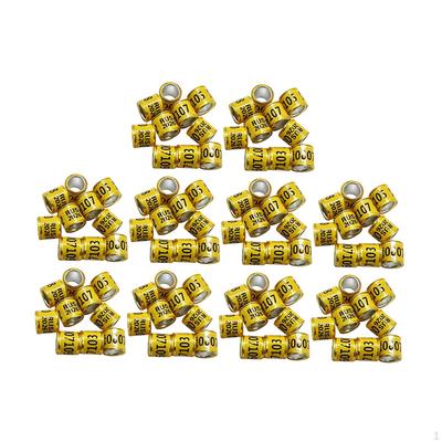 100 Aluminium Pigeon Identification Rings, for Simple Animal Identification.