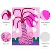 Colorful Boho Living Room Home Decor Positive Kind Girl Quote Poster Picture Wall Art Print Abstract Pink Flower Canvas Painting